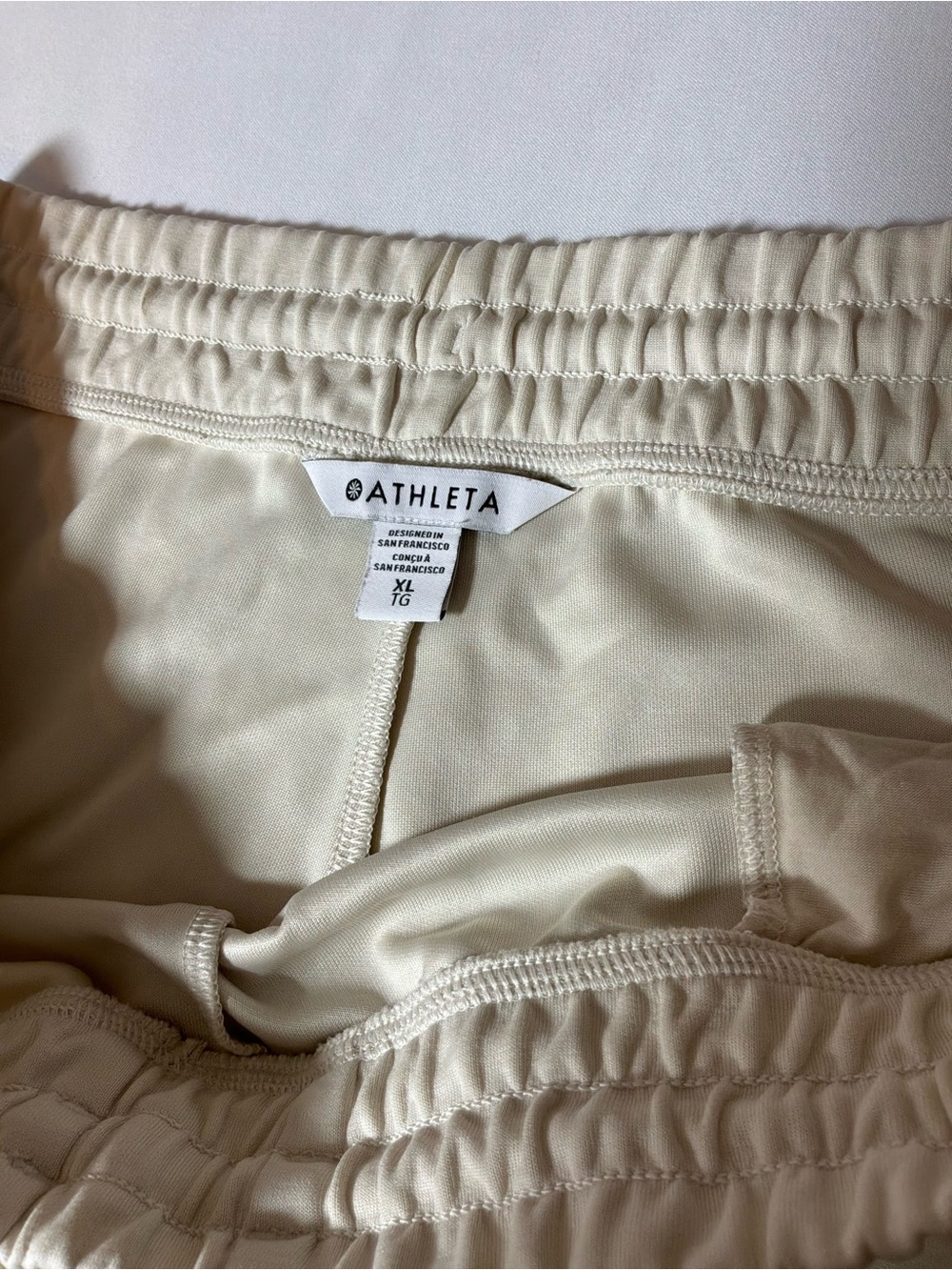 Athleta Wide-Leg Drawstring Pants in Cream - Picture 8 of 10